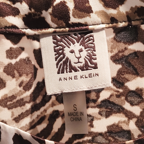 🌺Anne Klein Animal Print Sleeveless Blouse - Picture 6 of 7